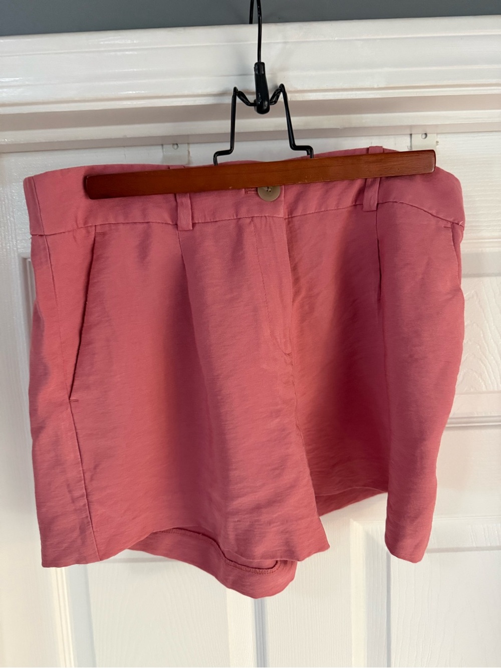 LOFT Coral Pink High-Waist Casual Shorts